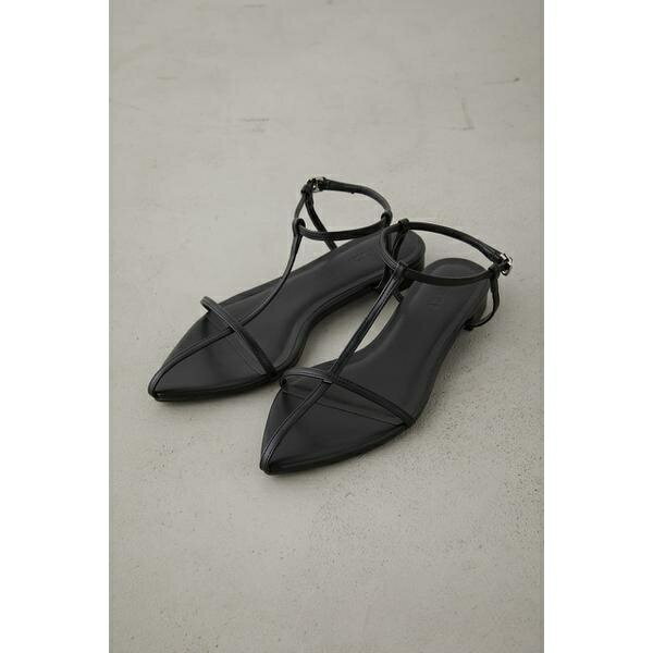 T-STRAP POINTED TOE SANDALS／アズールバイマウジー（AZUL BY MOUSSY）