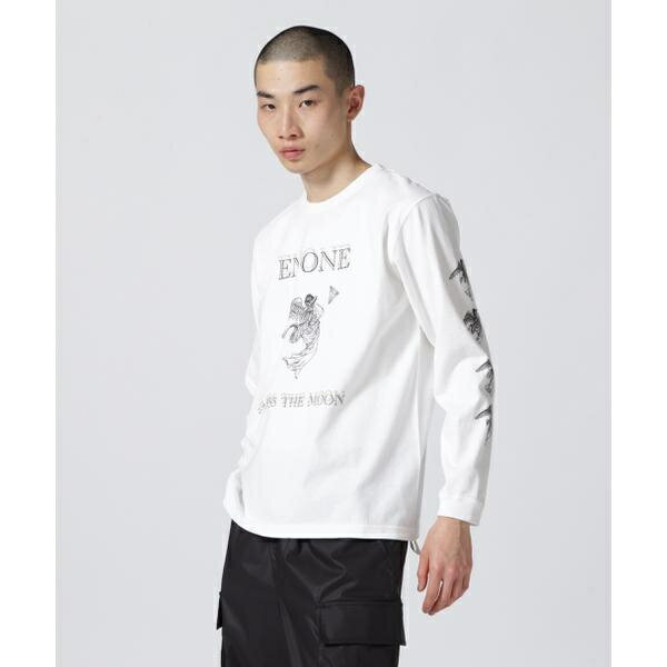 ENONE エノン／ACROSS THE MOON PRINT TEE／ビーセカンド（B'2nd）
