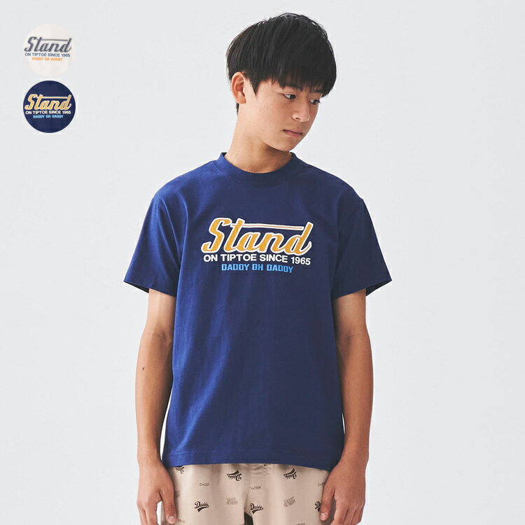 サテンロゴアップリケ半袖Tシャツ／ダディオダディ（Daddy Oh Daddy）