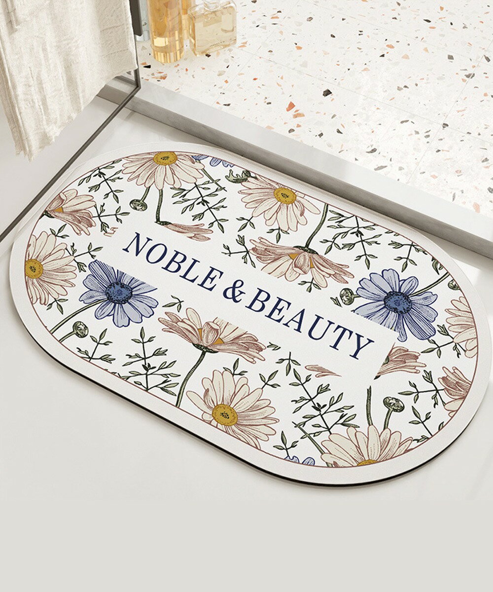 フローラル英字バスマット/アイモハ(aimoha) [3]