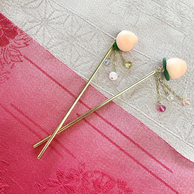 桃かんざし／和小物マルシェ（Wakomono Marche）