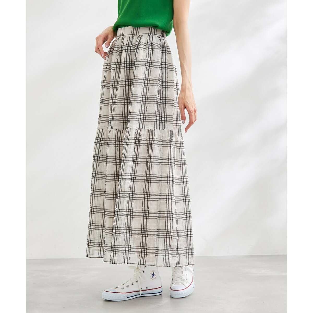 シアーチェックスカート／ロペピクニック（ROPE' PICNIC） 0101marui-12351842 丸井(マルイ)楽天市場店 サンプル画像3