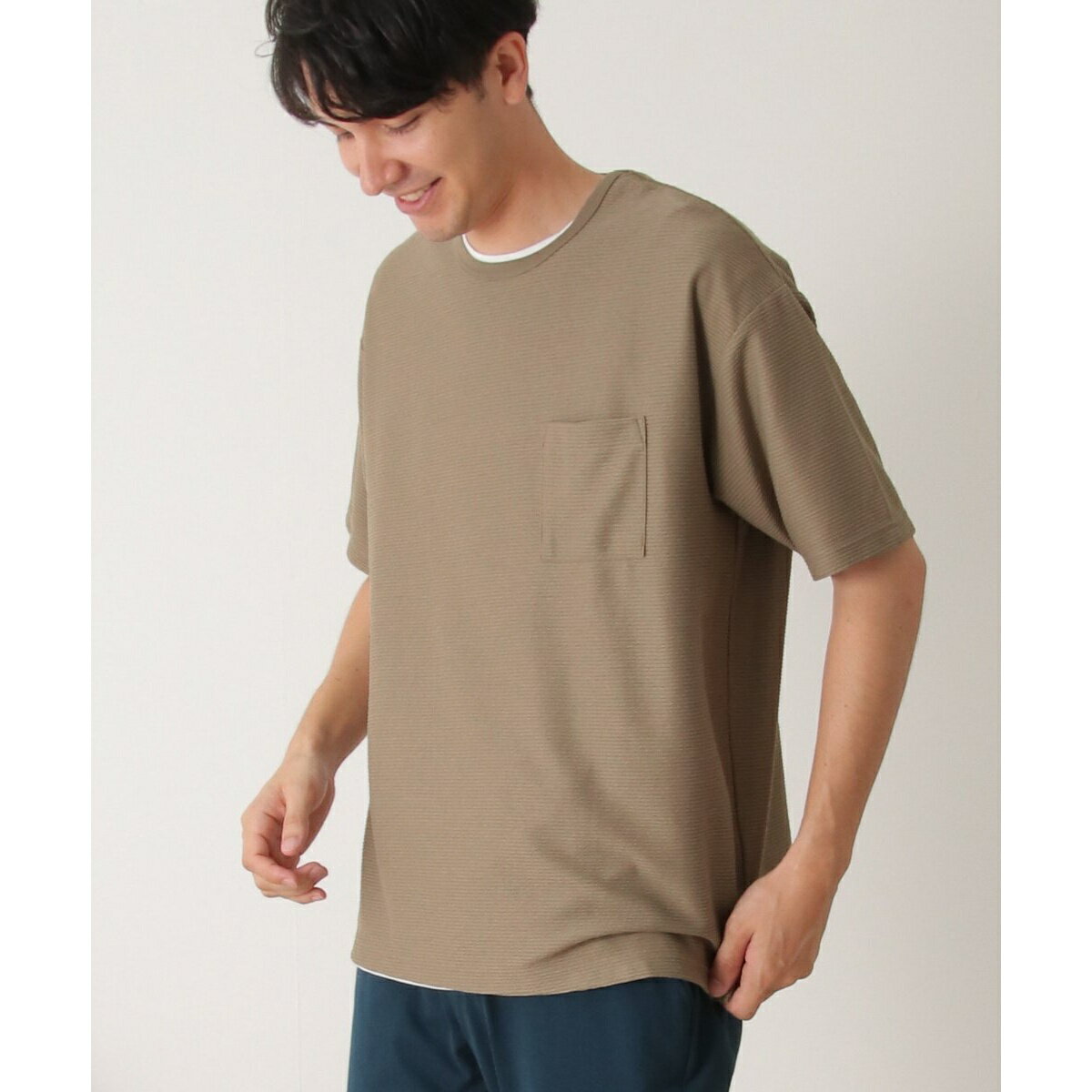 【2点セット】リップルTシャツインナーセット/イッカ(ikka)