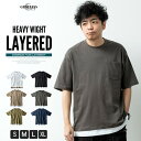tシャツ メンズ 半袖 重ね着風 無地 おしゃれ フェイクレイヤード Tシャツ Uネック/ジェネレス(geneless)