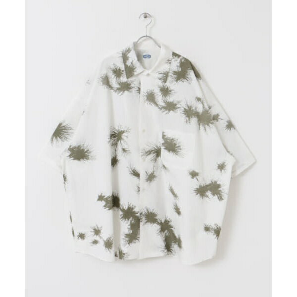 ARMY TWILL@PrintCottonPlainBig Shirts^A[oT[` Tj[[xiURBAN RESEARCH SonnyLabelj