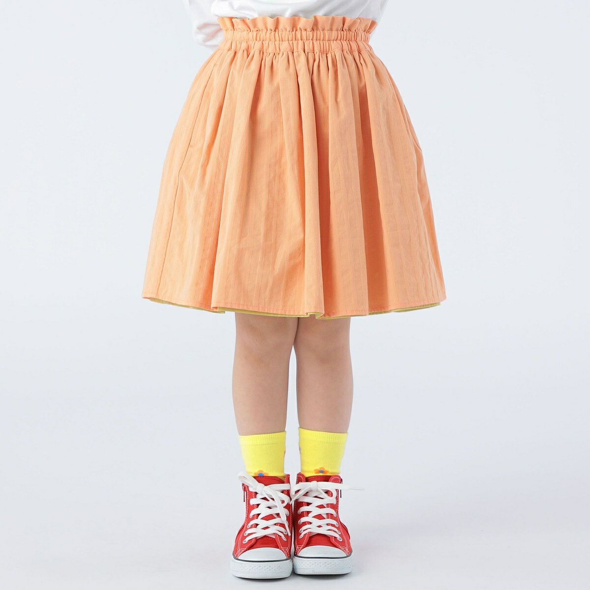 SHIPS KIDS:100～130cm / リバーシブル ギャザー スカート／シップス（SHIPS）