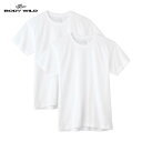 【綿100%】【アンダーウェア(2枚組)】【クルーネックTシャツ】 ボディワイルド/ボディワイルド(BODY WILD)