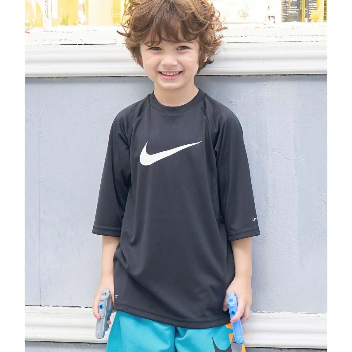 【KIDS】【NIKE ナイキ】ソリッド ショートスリーブラッシュガード／ナイキ（NIKE）