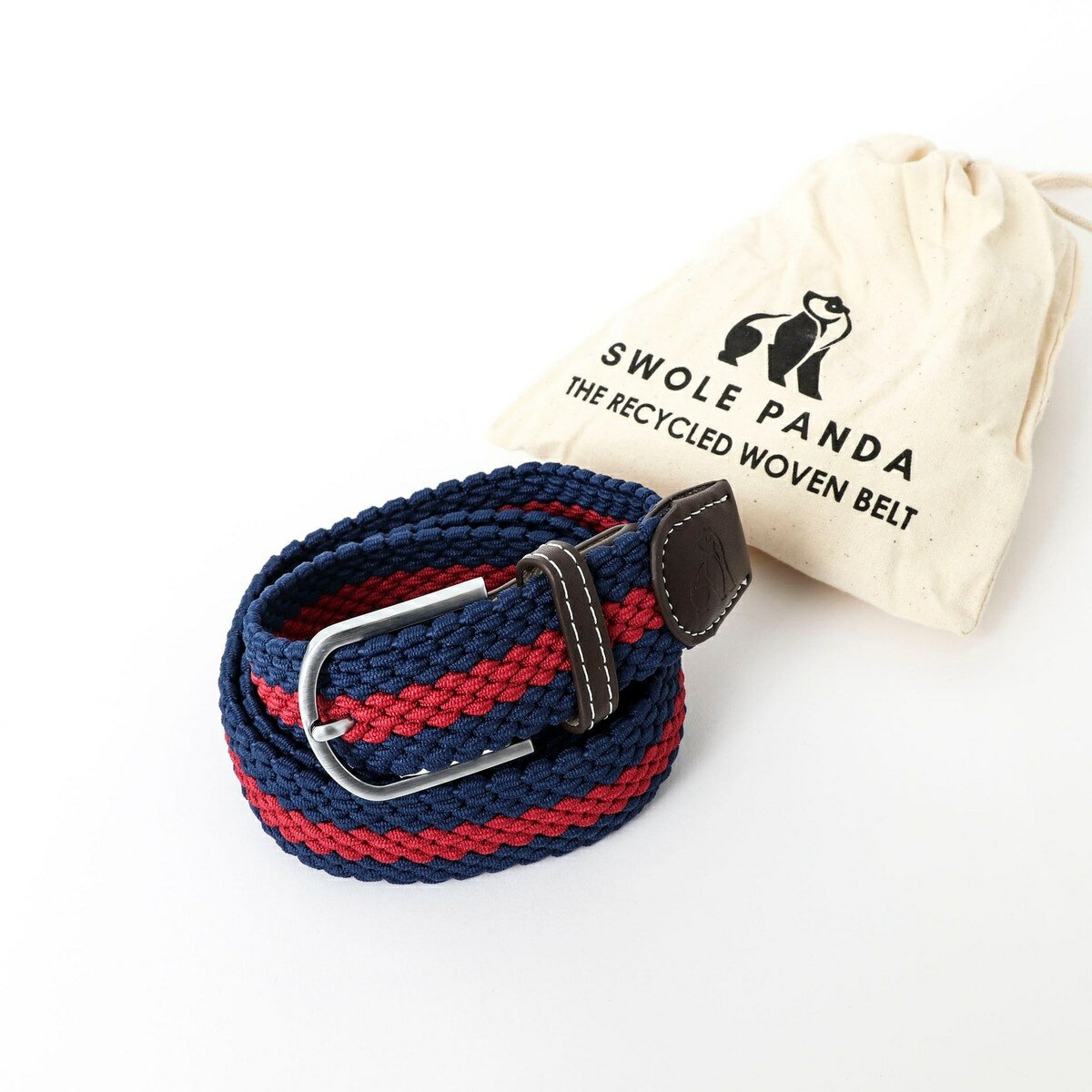 【SWOLE PANDA/スウォール パンダ】RECYCLED WOVEN BELT STRIPE／ノーリーズ（NOLLEY'S）