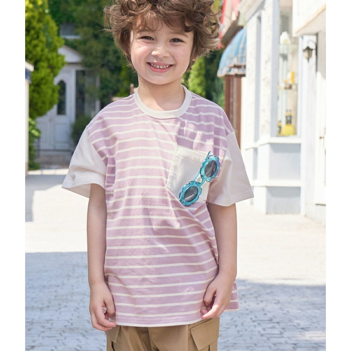 楽天丸井（マルイ）楽天市場店【KIDS】リンクコーデ/カラーボーダーアソートTシャツ／ロペピクニックキッズ（ROPE' PICNIC KIDS）