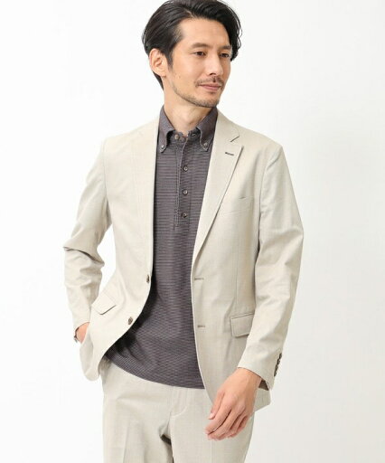 <COOL MAX>コットンリネンバーズアイ イージージャケット【セットアップ・別売りパンツ有り】/クラウデッドクローゼット(CROWDED CLOSET)