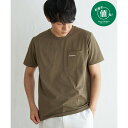 【接触冷感/吸水速乾】速乾COOLポケットプリントTシャツ/イッカ(ikka)