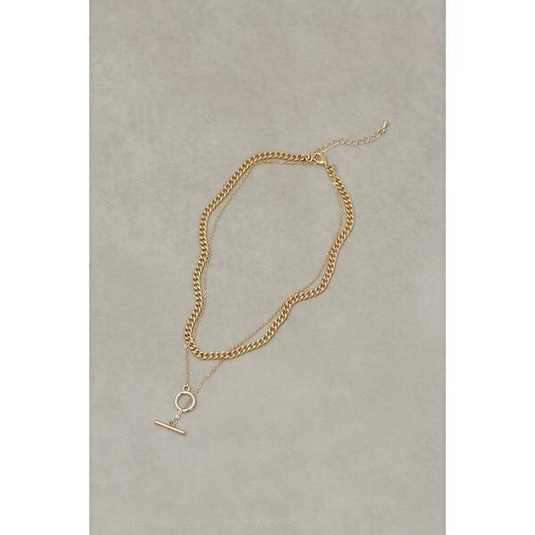 LAYERD CHAIN MANTEL NECKLACE／アズールバ