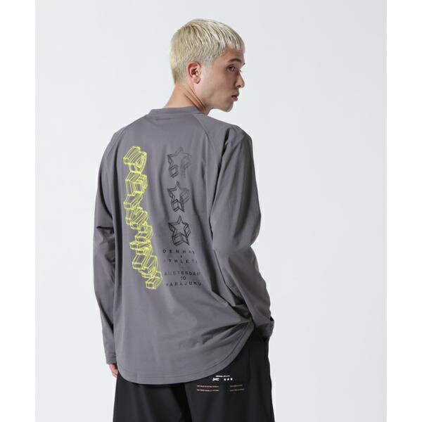 DENHAM x ATHLETA／COLLABORATION ATDH RECIFE LS TEE／ロイヤルフラッシュ（ROYAL FLASH）