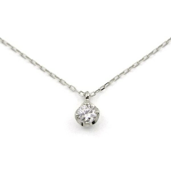 【廃番】K10 ホワイトゴールド ダイヤモンド ネックレス（0.1ct）／ブルーム（BLOOM）のサムネイル