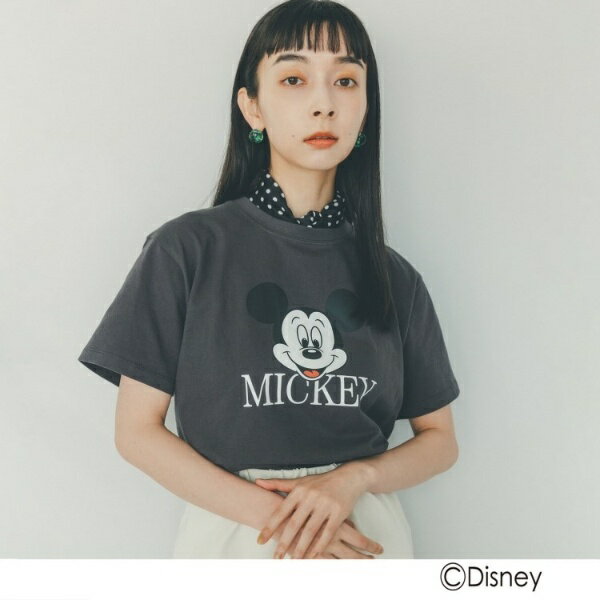 【キッズとお揃いリンクコーデ】「ミッキーマウス」プリントTシャツ／ザ ショップ ティーケー（THE SHOP TK）のサムネイル
