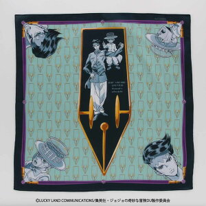 【ジョジョの奇妙な冒険 ダイヤモンドは砕けない】 プリントハンカチ 岸辺露伴/ヘブンズ・ドアー/ブルーミング(BLOOMING)