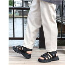 「UNISEX」【22.5~27.0cm】★厚底4本ベルクロスポーツサンダル★4165 /リバティドール(Liberty Doll)