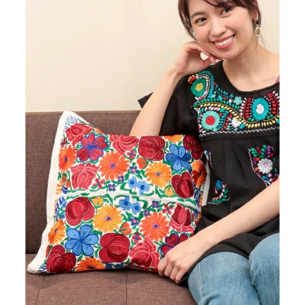 楽天市場】メキシコ 刺繍（カラーホワイト）（インテリア・寝具・収納
