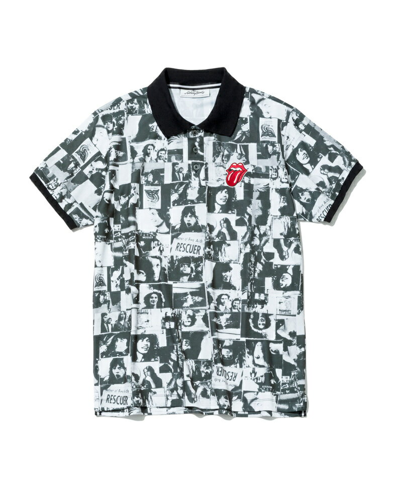 【The Rolling Stones】Exile on Main St.フォトアルバム柄ポロシャツ／バックスピン（BACK SPIN！）