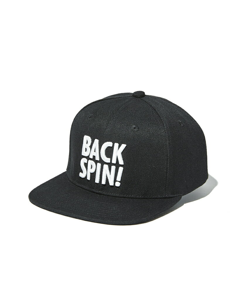 BACK SPIN!FLAT BRIM CAP BLACK One-sizeХåԥBACK SPIN