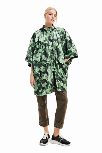 カモフラージュ フードレインコート/デシグアル(Desigual) カモフラージュ フードレインコート/デシグアル(Desigual)