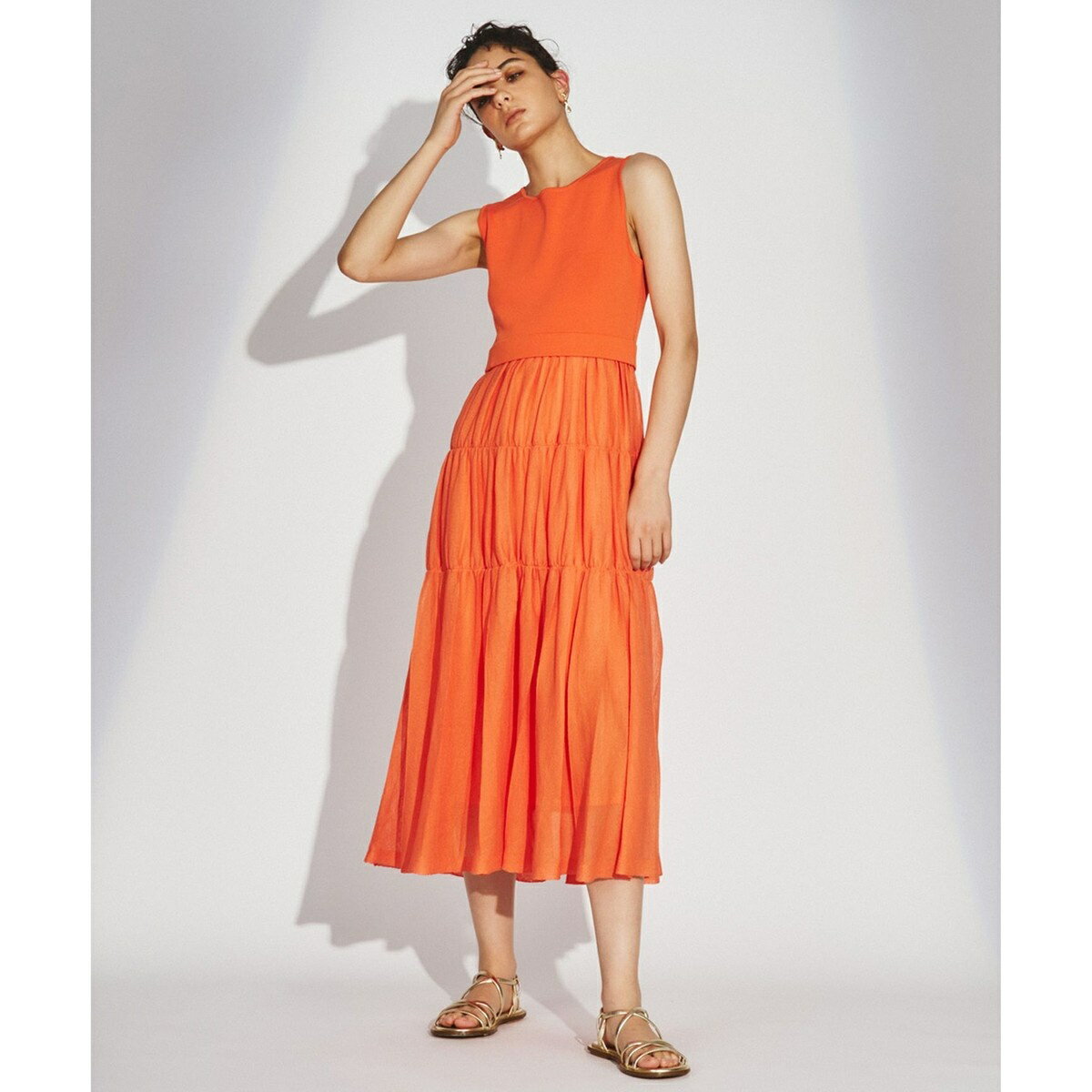 ティアードロングニットワンピース／グレースコンチネンタル（GRACE CONTINENTAL）のサムネイル