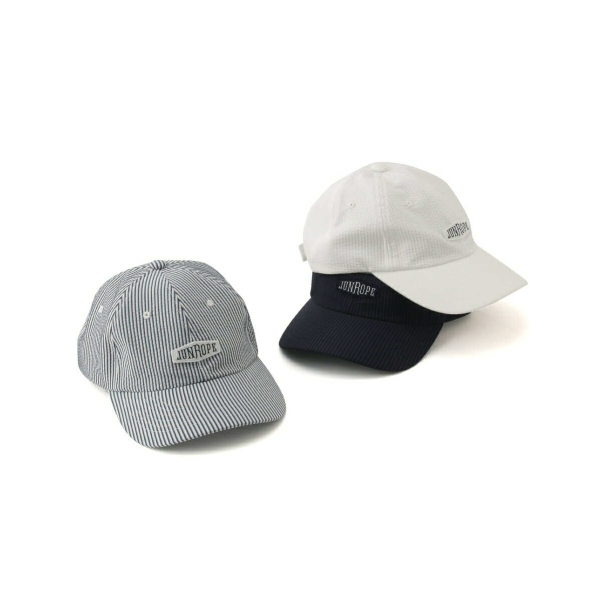 【ストレッチ】シアサッカーキャップ／ジュン＆ロぺ（JUN＆ROPE'）