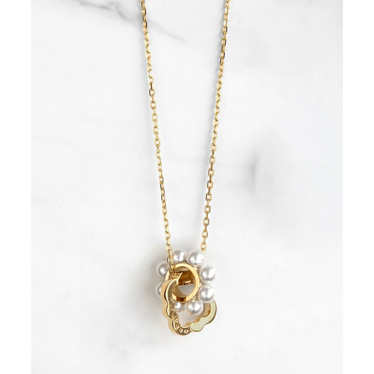 FRILL PEARL W RING NECKLACE lbNX^gbJiTOCCAj