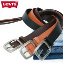 スクエアバックル35mmステッチ レザーベルト メンズ レディース/リーバイス(Levi’s)