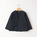 SHIPS KIDS:145〜160cm /〈多機能〉ネイビー ノーラペル ジャケット／シップス（SHIPS）