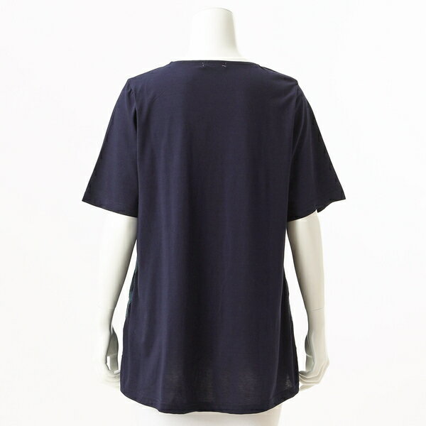 【大きいサイズレディース】サークルシャーリング天竺カットソー【日本製】／クインティ（QUINTY）