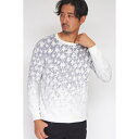 HIGH STREET∴グラデーション千鳥柄モールクルーネックニット/ハイストリート(HIGH STREET)