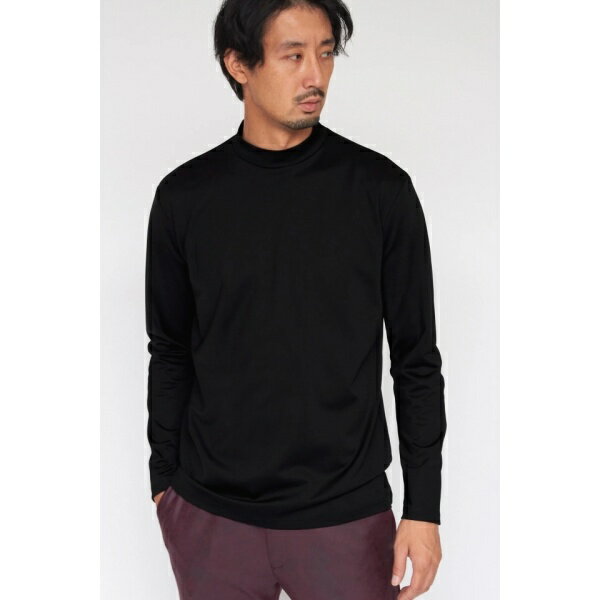 HIGH STREET∴シルケットポンチ長袖モックネック／ハイストリート（HIGH STREET）