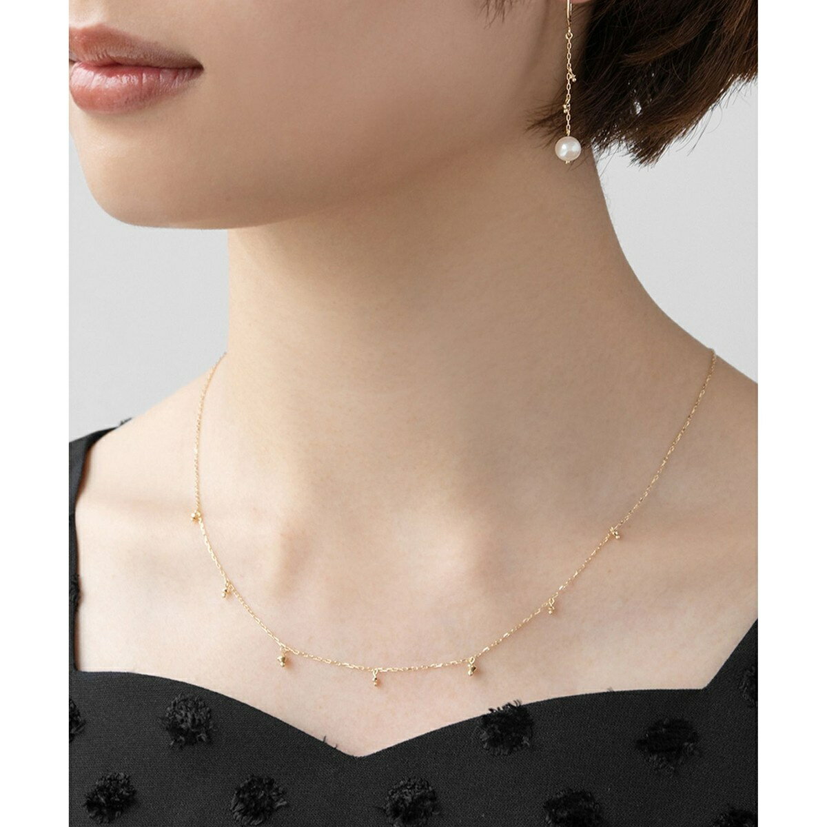 yWEBzSEEDS NECKLACE K10CG[S[h lbNX^gbJiTOCCAj