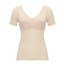 綿100カップ付きインナー5240 3分袖トップ M-L/トリンプ(Triumph)(4)