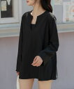 レディース水着 長袖キーネックサイドスリットラッシュガード/テディショップ(TeddyShop)