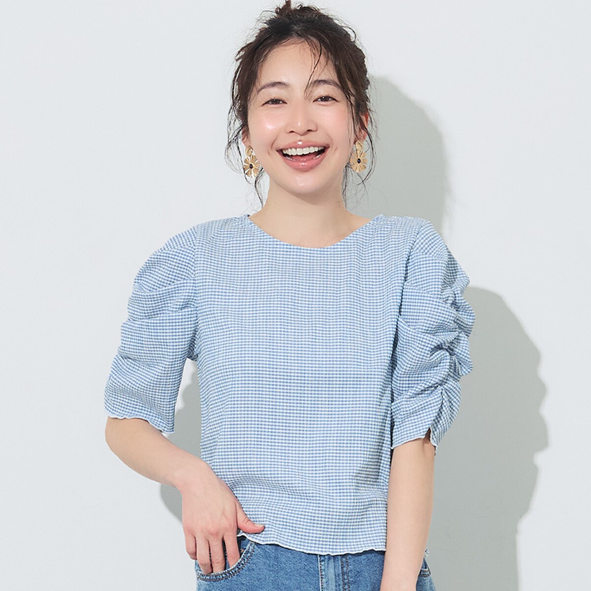 \新色登場／【シワが目立ちにくい】シボシャーリングトップス 全5色／コカ（coca）