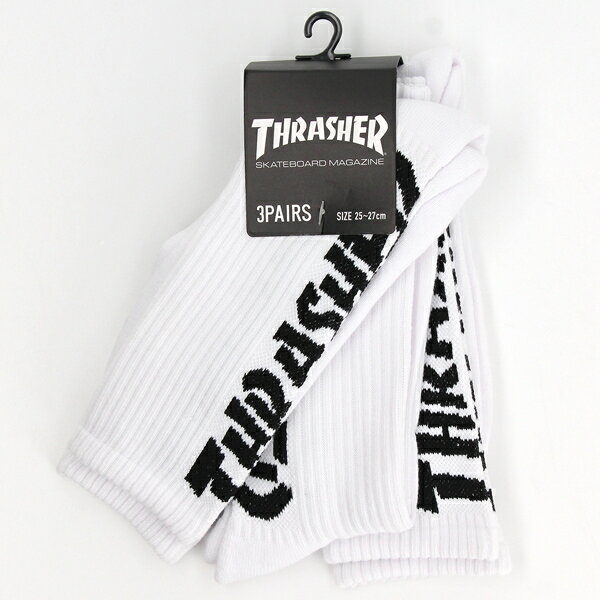 楽天丸井（マルイ）楽天市場店THRASHER/スラッシャー　SOCKS　3P　　　　　　　　　　　　／スラッシャー（THRASHER）