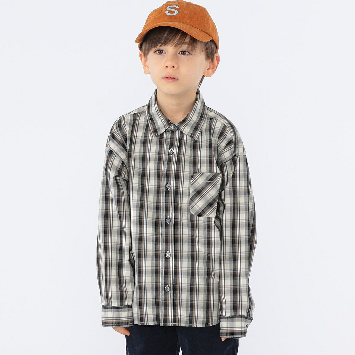 SHIPS KIDS:100〜130cm / コンフォータブル 長袖 シャツ／シップス（SHIPS）