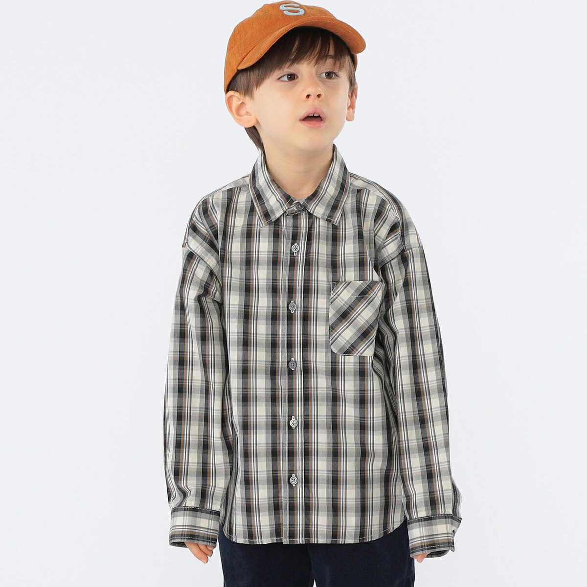 SHIPS KIDS:100〜130cm / コンフォータブル 長袖 シャツ／シップス（SHIPS）