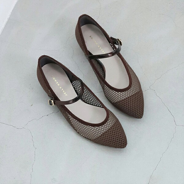 シアーメッシュストラップパンプス／ジェリービーンズ（JELLY BEANS）