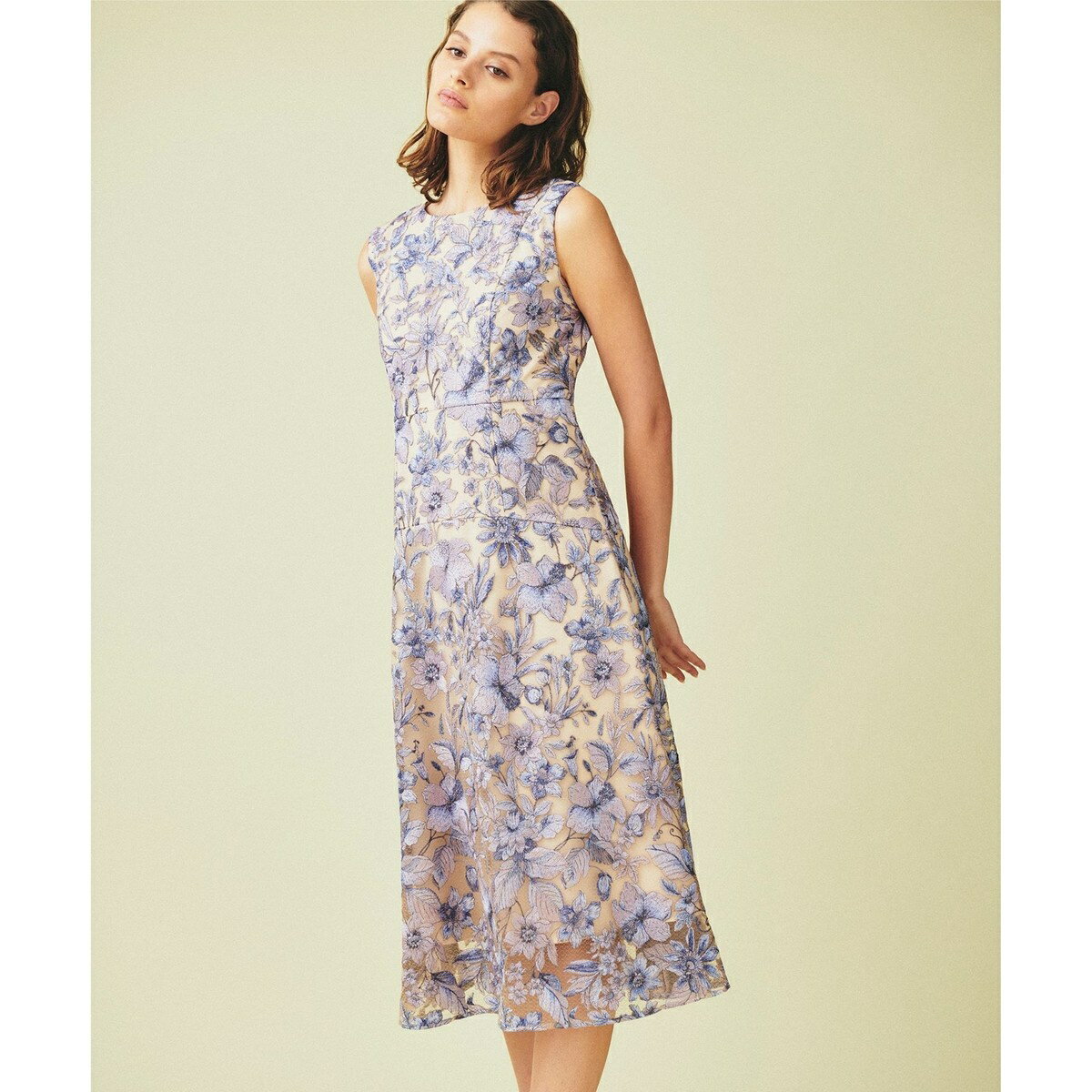 チュールフラワー刺繍ドレス／グレースコンチネンタル（GRACE CONTINENTAL）のサムネイル