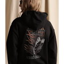 HOODED SWEAT FIRE BUTTERFLY/ファイアーバタフライ パーカー/ショット(Schott)(4)