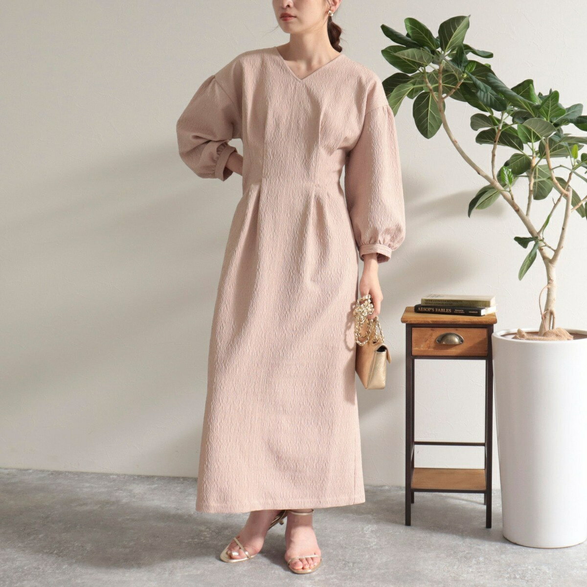 【オケージョン対応】ふくれJQウエストシェイプワンピース／フレディ＆グロスター（FREDY＆GLOSTER）のサムネイル