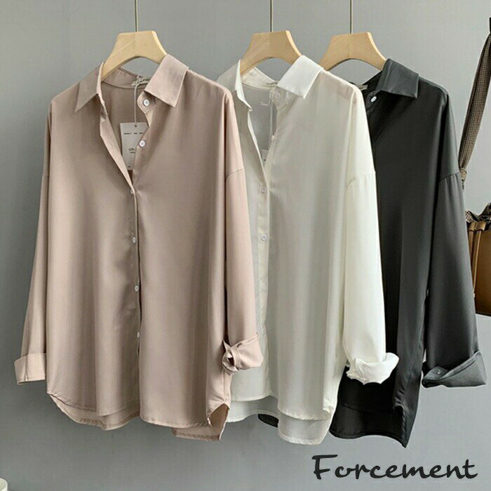 ルーズドレープシャツ/フォースメント(Forcement)