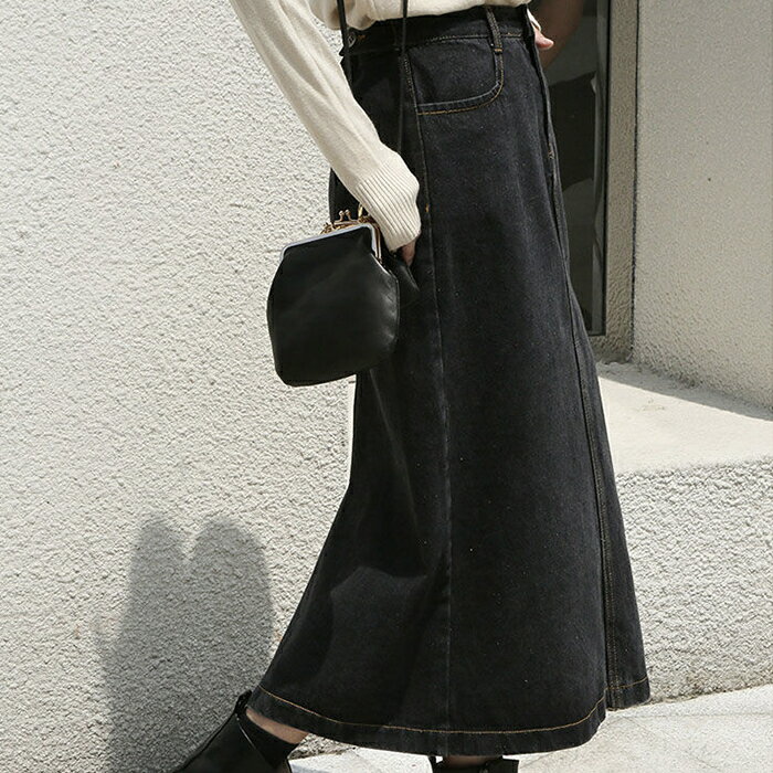 ヴィンテージ感のあるデニムロングスカート★／メゾンドラティール（maison de LATIR）