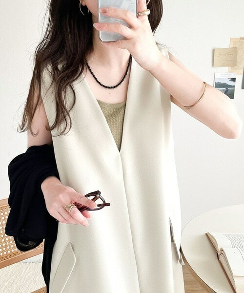 上品リラクシーstyle。ポケット付Vネックワンピース/クラシカルエルフ(Classical Elf)