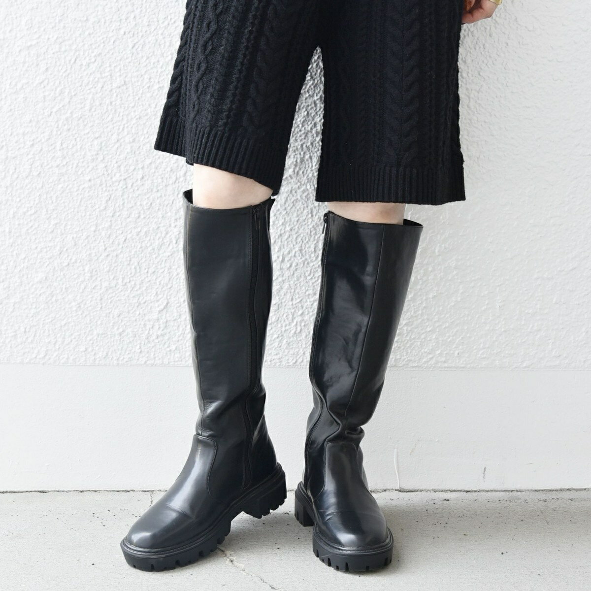 【SHIPS any別注】eblouna: トラックソール ロング ブーツ／シップス エニィ（SHIPS any）のサムネイル