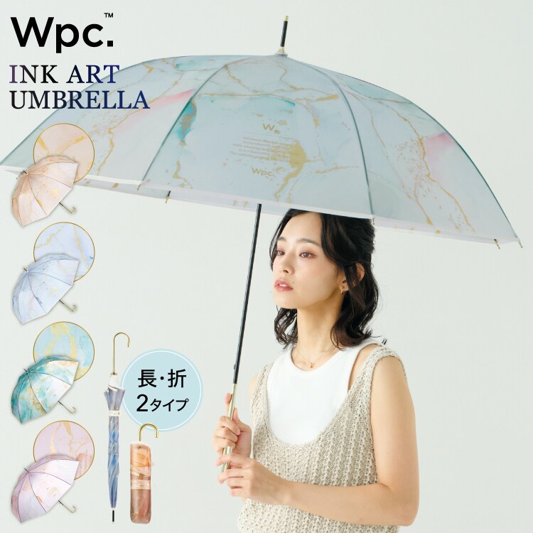 【Wpc.】［ビニール傘］インクアートアンブレラ 61cm ジャンプ傘 大きい 傘 レディース 長傘／Wpc.（WPC）のサムネイル